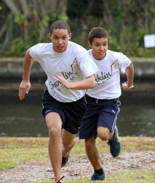 Students Running